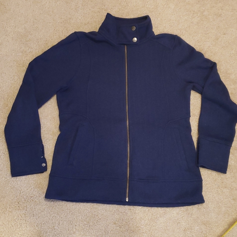 Eggplant REI fleece lined sweater